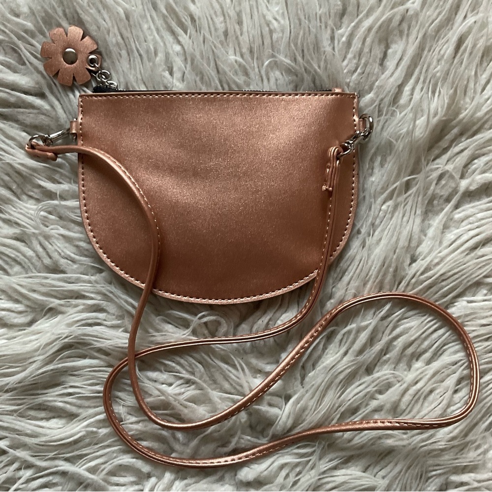 Zac Posen Metallic Copper Faux Leather Convertible Clutch Crossbody Bag Euc — image 4 of 8